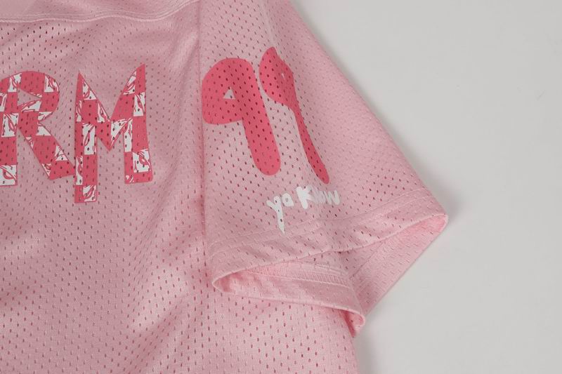 EM Sneakers Chrome Hearts T-Shirt Sports Mesh Warm Up Jersey Pink