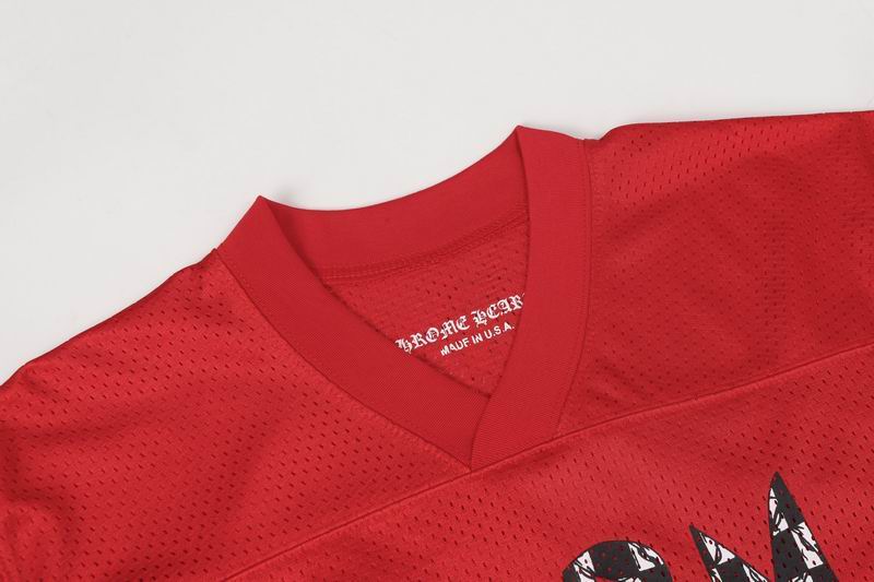 EM Sneakers Chrome Hearts T-Shirt Sports Mesh Warm Up Jersey Red