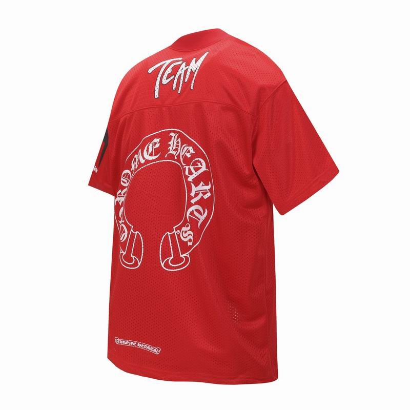 EM Sneakers Chrome Hearts T-Shirt Sports Mesh Warm Up Jersey Red