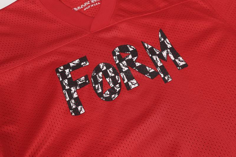 EM Sneakers Chrome Hearts T-Shirt Sports Mesh Warm Up Jersey Red