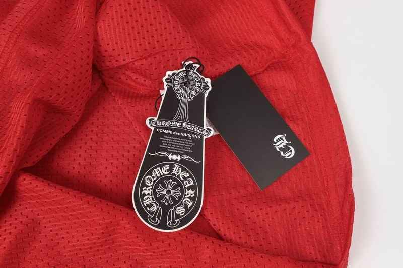 EM Sneakers Chrome Hearts T-Shirt Sports Mesh Warm Up Jersey Red