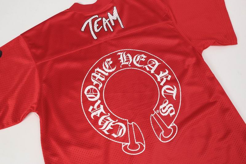 EM Sneakers Chrome Hearts T-Shirt Sports Mesh Warm Up Jersey Red