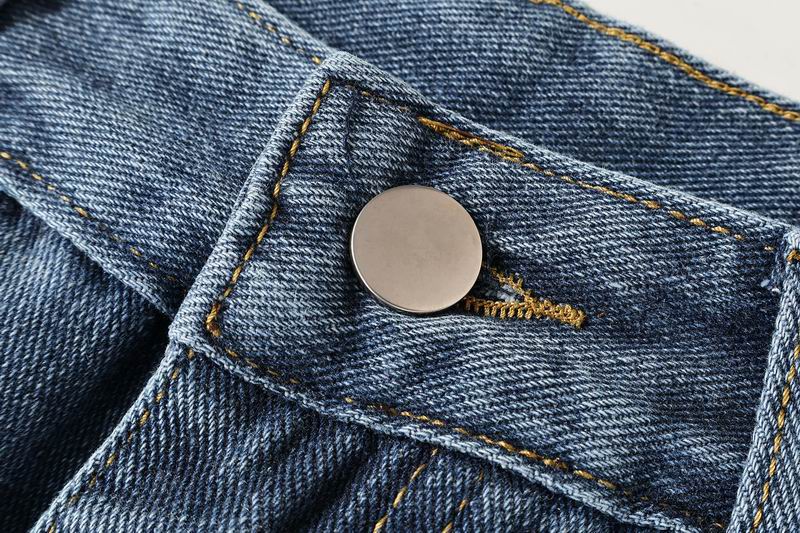 EM Sneakers Chrome Hearts White Cross-patterned Jeans