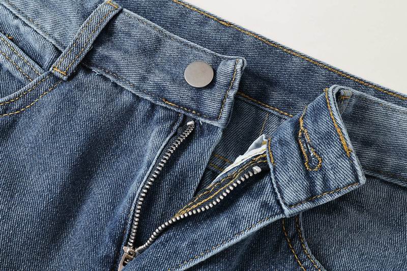 EM Sneakers Chrome Hearts White Cross-patterned Jeans