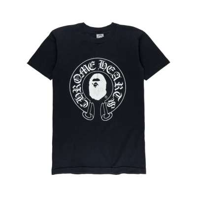 EM Sneakers Bape × Chrome Hearts  2009 Baby Milo Horseshoe T-shirt Black 01