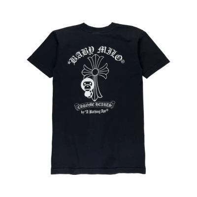 EM Sneakers Bape × Chrome Hearts  2009 Baby Milo Horseshoe T-shirt Black 02