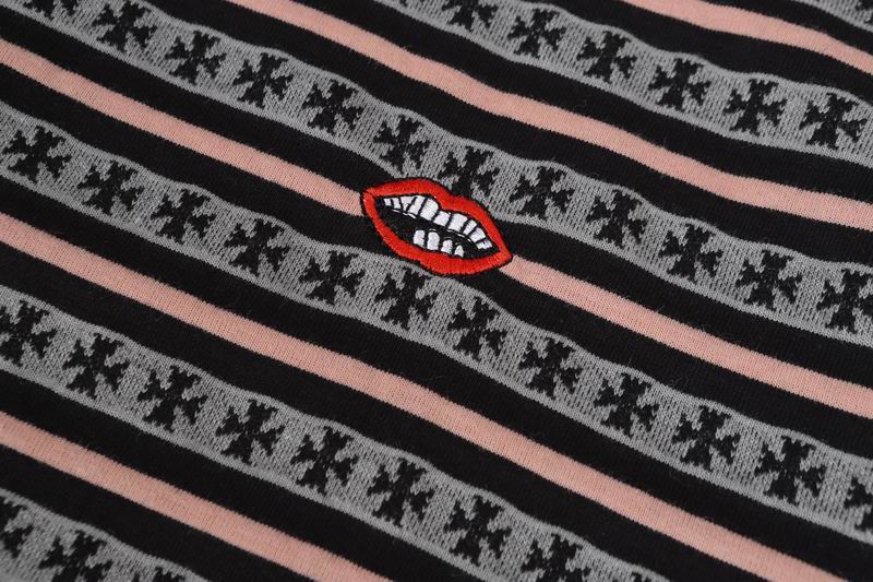 EM Sneakers Chrome Hearts 25FW Striped Lapel Long Sleeves Brown