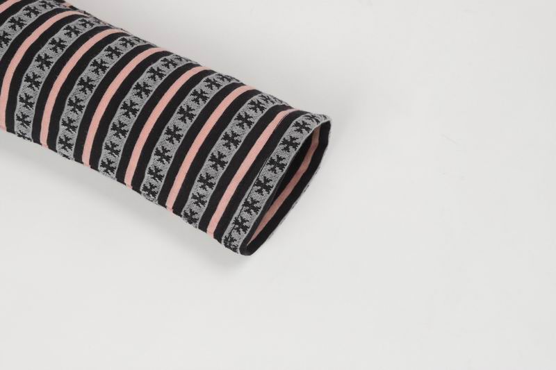 EM Sneakers Chrome Hearts 25FW Striped Lapel Long Sleeves Brown