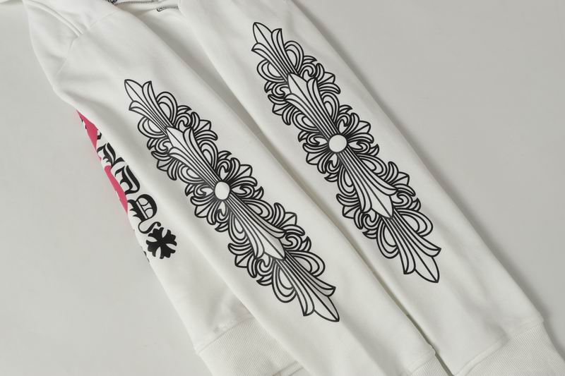 EM Sneakers Chrome Hearts Dagger Eyechart Zip-Up Hoodie Black/White