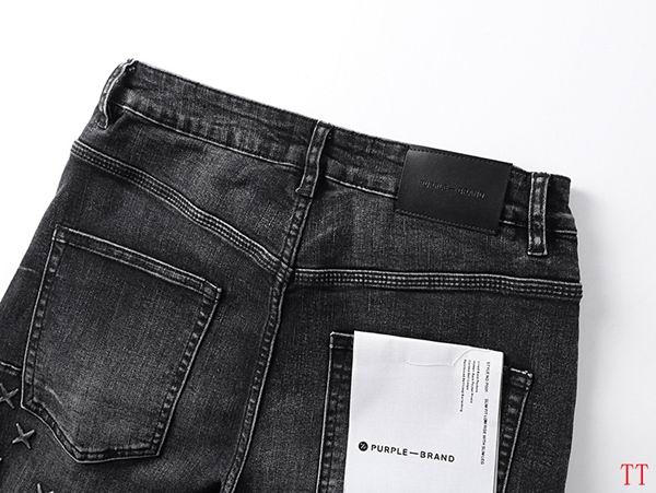 EM Sneakers Purple Brand Jean Rhinestone Embellished Black