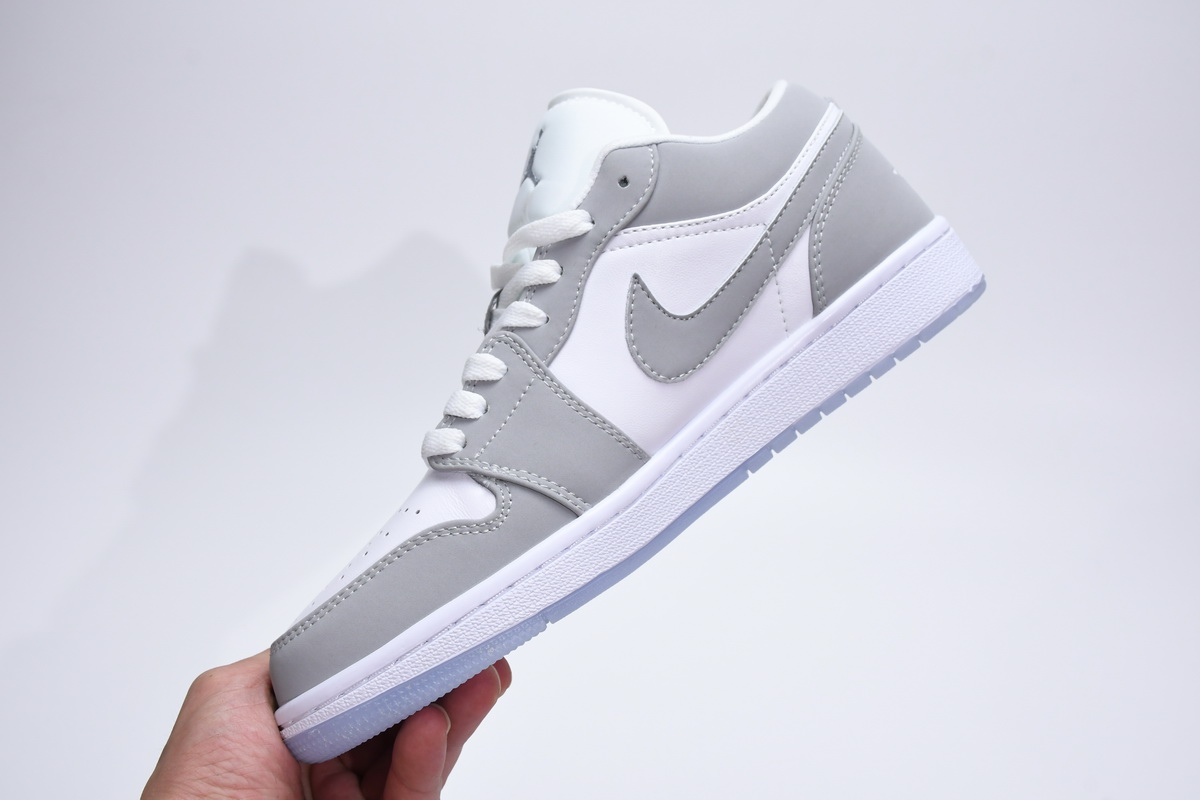 EM Sneakers Air Jordan 1 Low White Wolf Grey