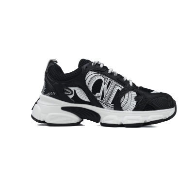 EM Sneakers Dior Chrono Sneaker Mesh with Black and  White Leather-Effect Panels 02