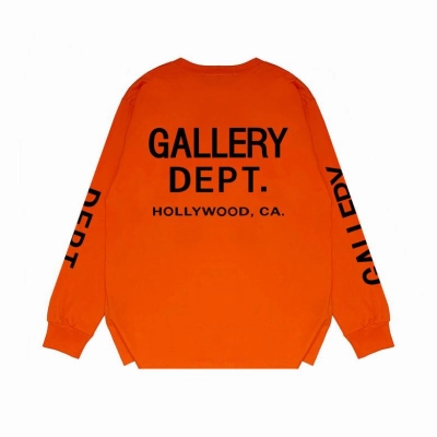 EM Sneakers Gallery Dept. French Souvenir Long Sleeve T-Shirt Orange Black 02