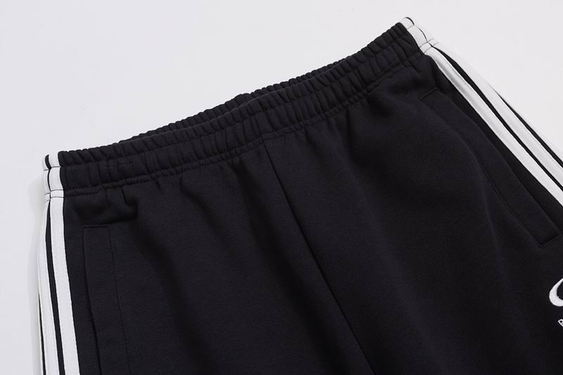 EM Sneakers Balenciaga Embroidered-Striped Track Black Pant 