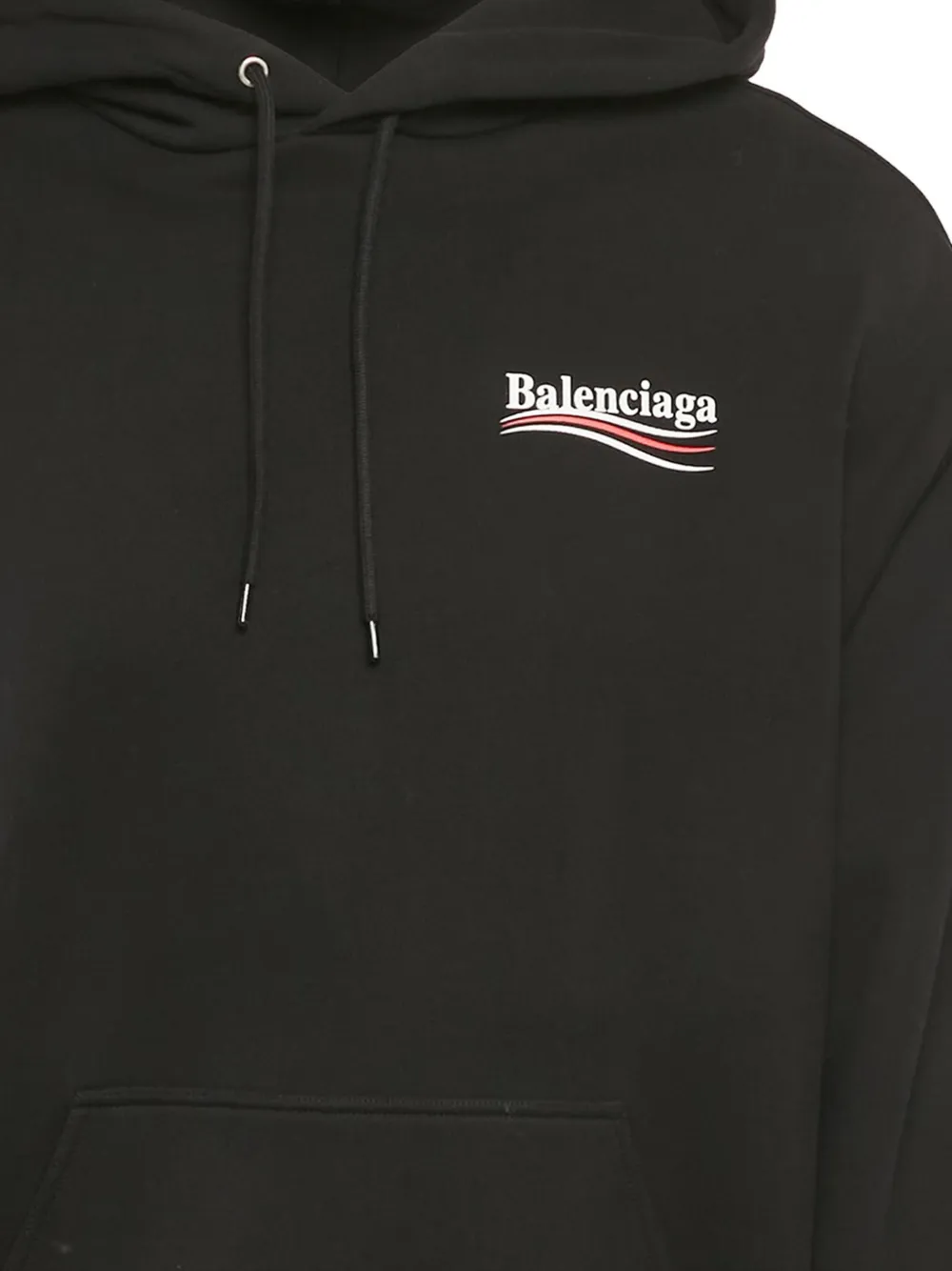 EM Sneakers Balenciaga Pre-Owned Logo Print Hoodie Black