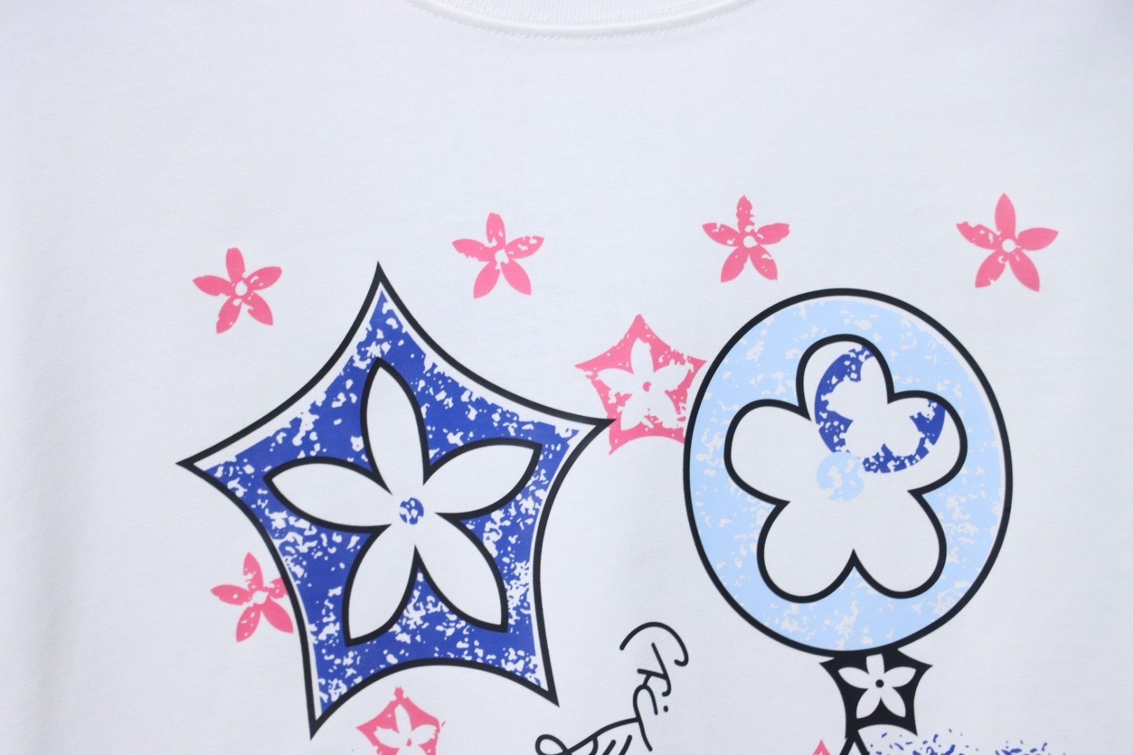 EM Sneakers Louis Vuitton LV 25SS Four-Pattern Short-Sleeve T-Shirt White