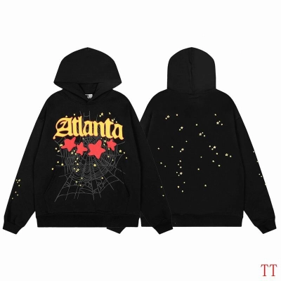 EM Sneakers Sp5der Hoodie & Sweatpant Set Atlanta Star-print Black 02