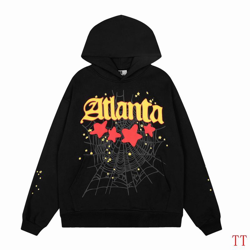 EM Sneakers Sp5der Hoodie & Sweatpant Set Atlanta Star-print Black