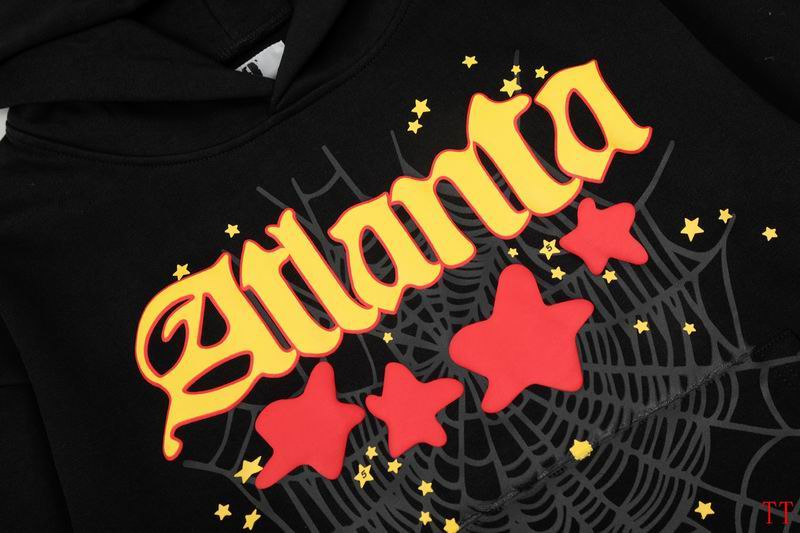 EM Sneakers Sp5der Hoodie & Sweatpant Set Atlanta Star-print Black