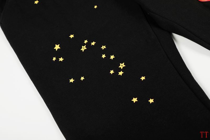 EM Sneakers Sp5der Hoodie & Sweatpant Set Atlanta Star-print Black