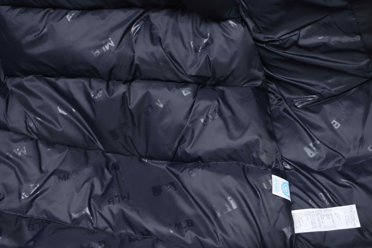 EM Sneakers MLB 2nd Generation Black Workwear Down Jacket with Large Fur Collar