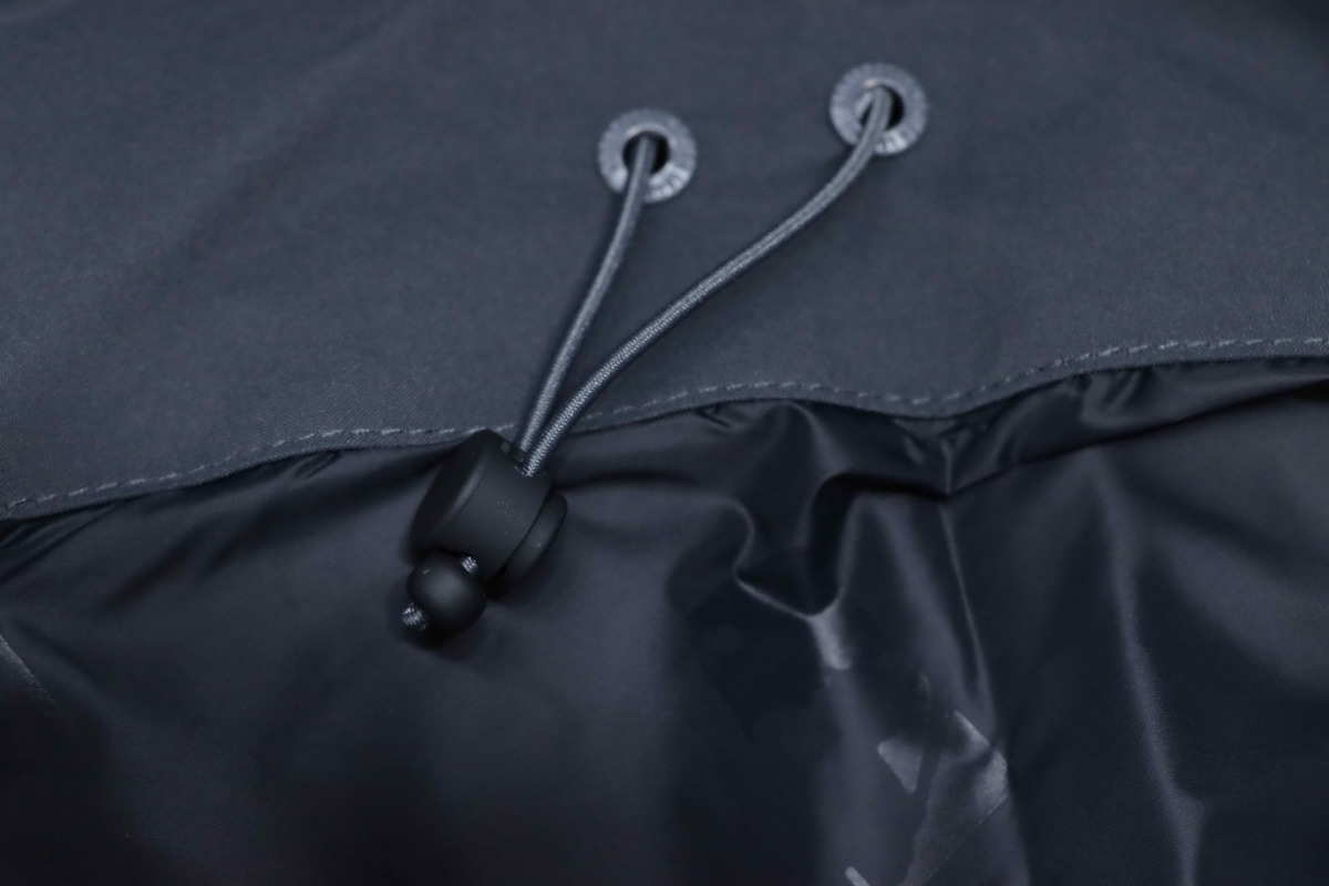 EM Sneakers MLB 2nd Generation Grey Workwear Down Jacket with Large Fur Collar