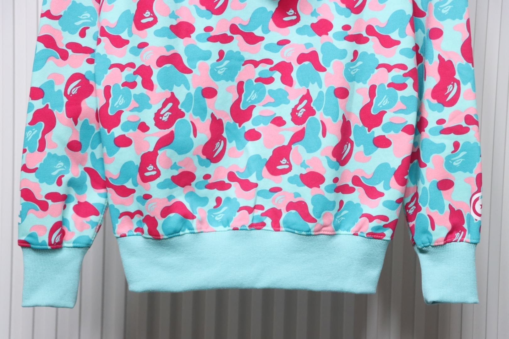 EM Sneakers BAPE Miami Co-Branded Double Hooded Shark Head Zip Hoodie 