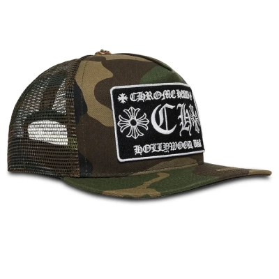 EM Sneakers Chrome Hearts Hollywood Trucker Cap Green Camo 01