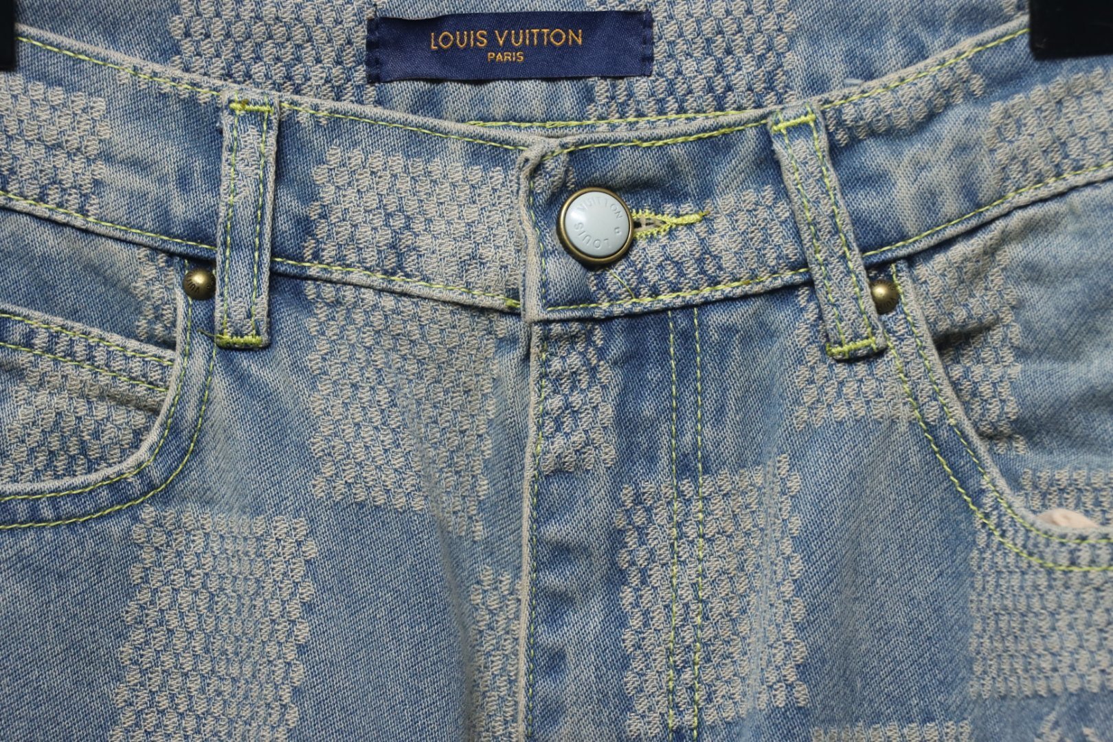 EM Sneakers Louis Vuitton Damier Jeans Dark Blue