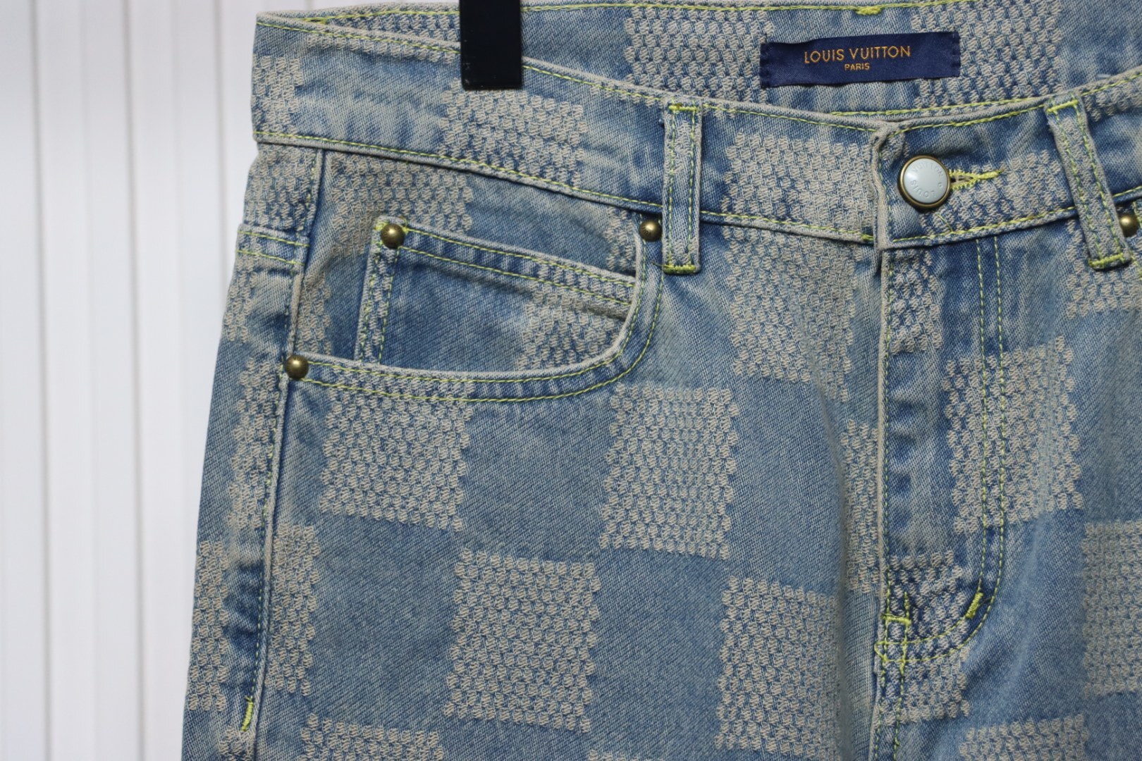 EM Sneakers Louis Vuitton Damier Jeans Dark Blue