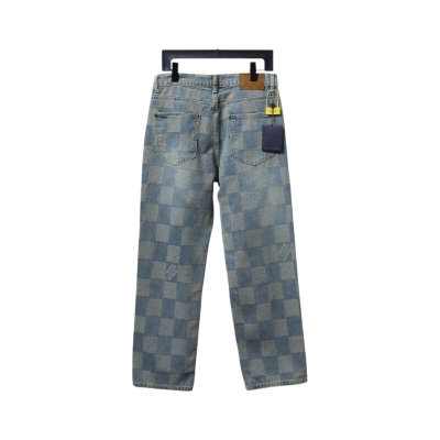 EM Sneakers Louis Vuitton Damier Jeans Dark Blue 02