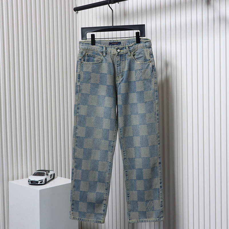 EM Sneakers Louis Vuitton Damier Jeans Dark Blue