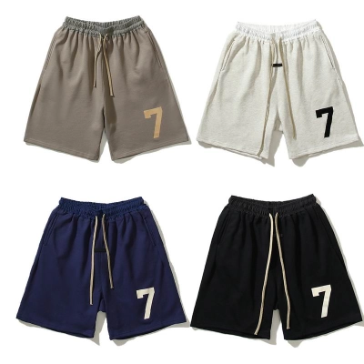 EM Sneakers Fear of God 7 Letter Print Shorts -4080 Brown /Oatmeal /Navy /Black 01