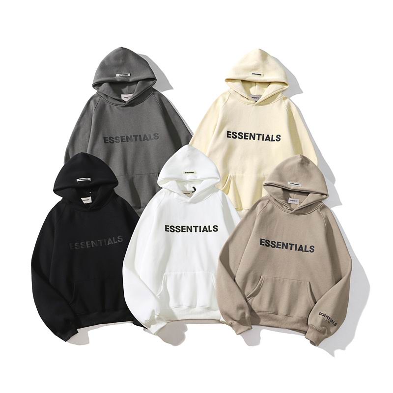 EM Sneakers Fear of God Essentials Hoodie -009 Black /Apricot /Brown /White /Dark Gray