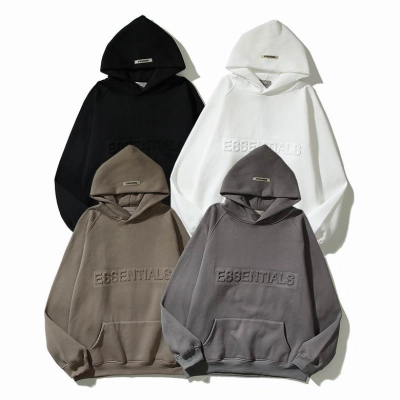 EM Sneakers Fear of God Essentials Heather Embossed Classic Hoodie -09 Black /Gray /Brown /White 01