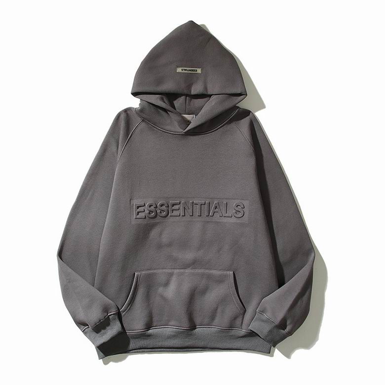 EM Sneakers Fear of God Essentials Heather Embossed Classic Hoodie -09 Black /Gray /Brown /White