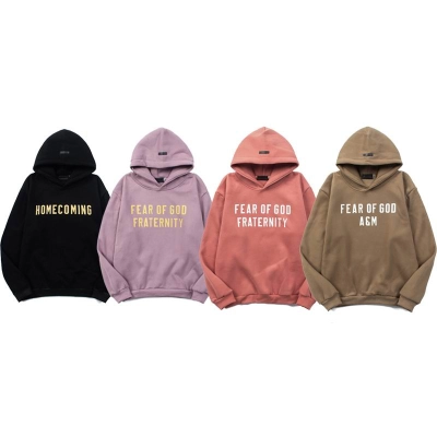 EM Sneakers Fear of God Essentials Hoodie -8979 Black /Purple /Brown /Pink 01