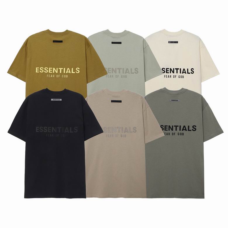 EM Sneakers Fear of God Essentials V Neck T-Shirt Seal /Black /Buttercream /Beige /Brown /Green
