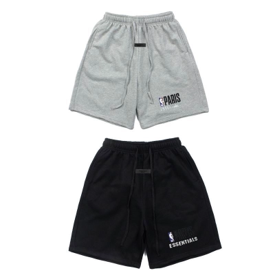 EM Sneakers Fear of God Essentials x NBA Paris Sweatshorts -9968 Gray /Black 01