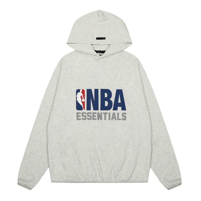 EM Sneakers Fear of God Essentials x NBA Sports Fit Hoodie Black /Gray