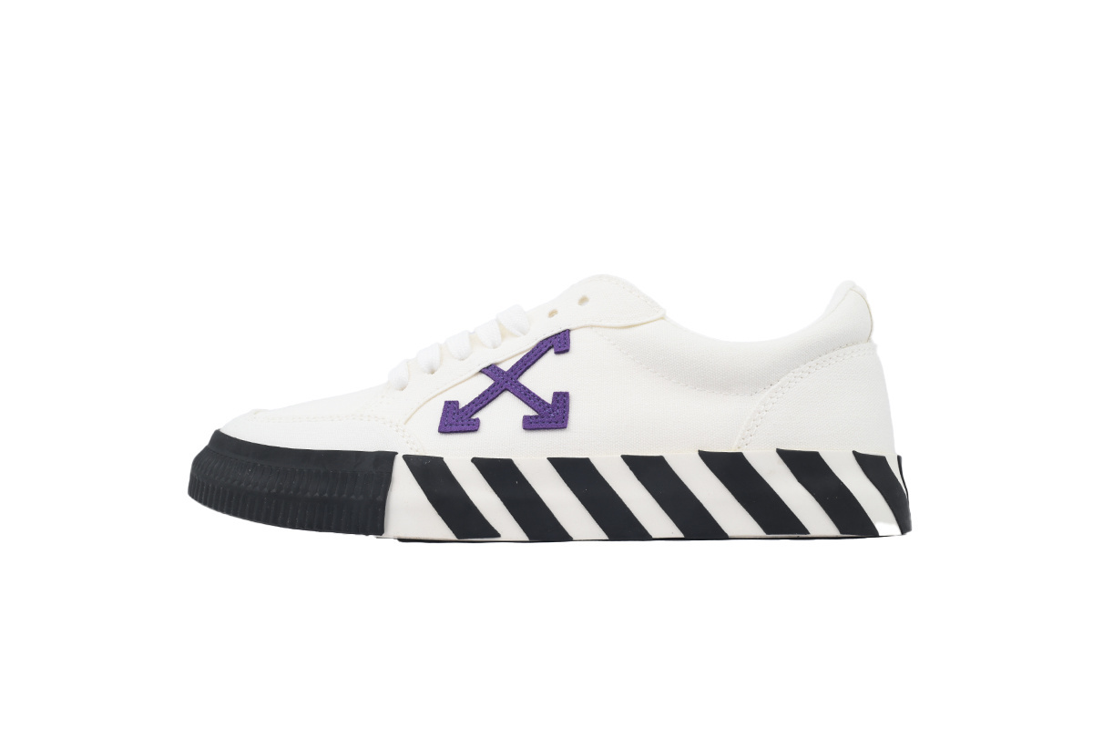 EM Sneakers Off-White Vulc Low Top White Purple