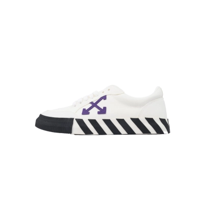 EM Sneakers Off-White Vulc Low Top White Purple 01