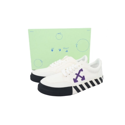 EM Sneakers Off-White Vulc Low Top White Purple 02