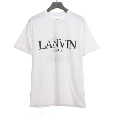 EM Sneakers Lanvin x Gallery Dept. Overlapping Letter Printed T-shirt White 01
