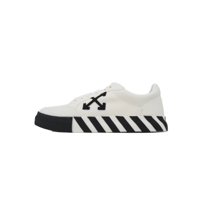 EM Sneakers Off-White Vulc Low Top White Black 01