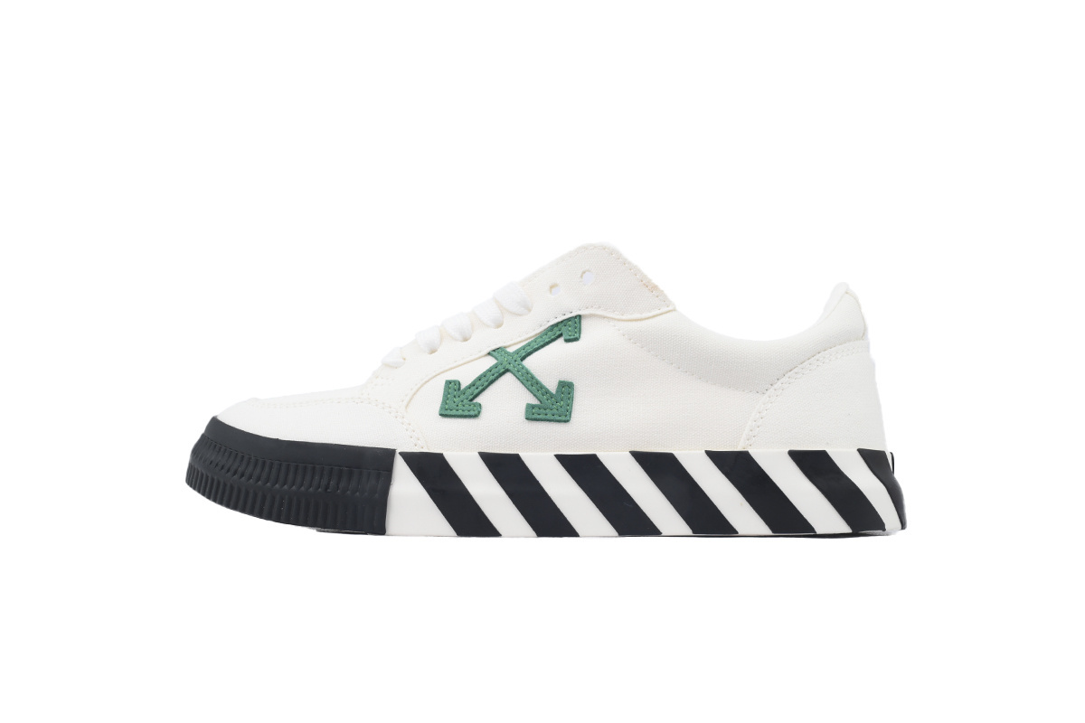 EM Sneakers Off-White Vulc Low Top White Green