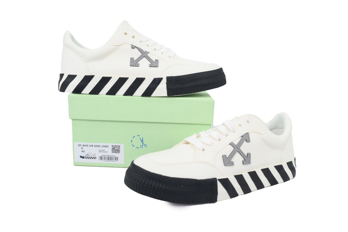 EM Sneakers Off-White Vulc Low Top White Grey