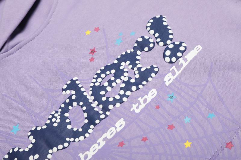 EM Sneakers Sp5der Acai Hoodie Purple