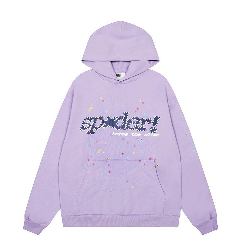 EM Sneakers Sp5der Hoodie & Sweatpant Set Acai Purple