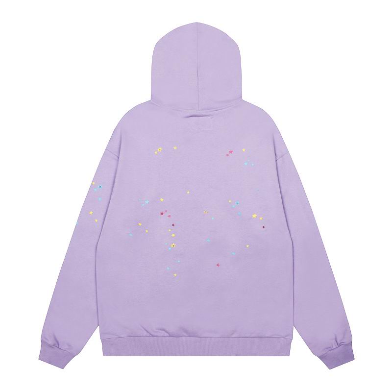 EM Sneakers Sp5der Hoodie & Sweatpant Set Acai Purple